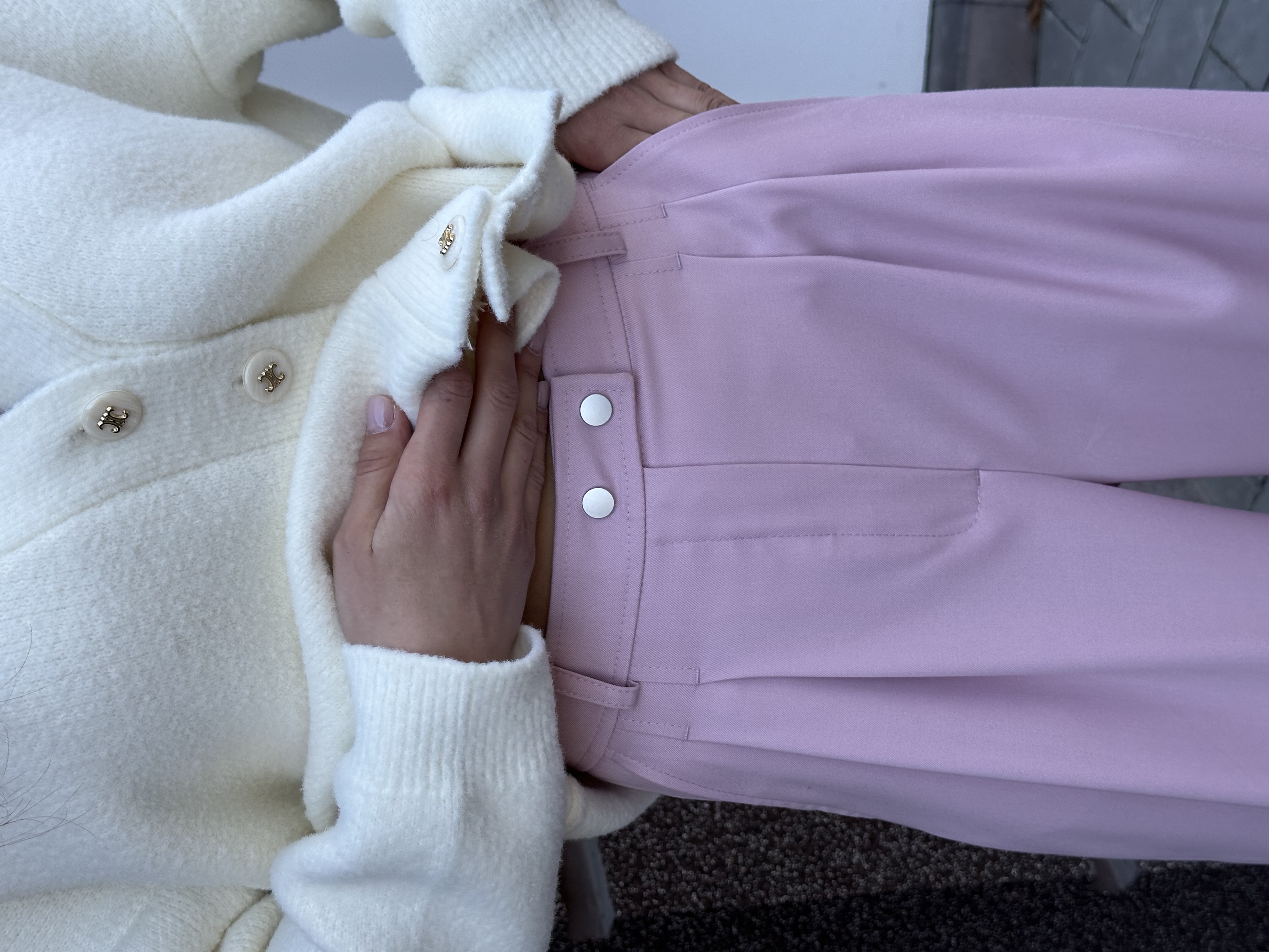 Брюки Беатріс костюмка 298_113 ліловий, XS