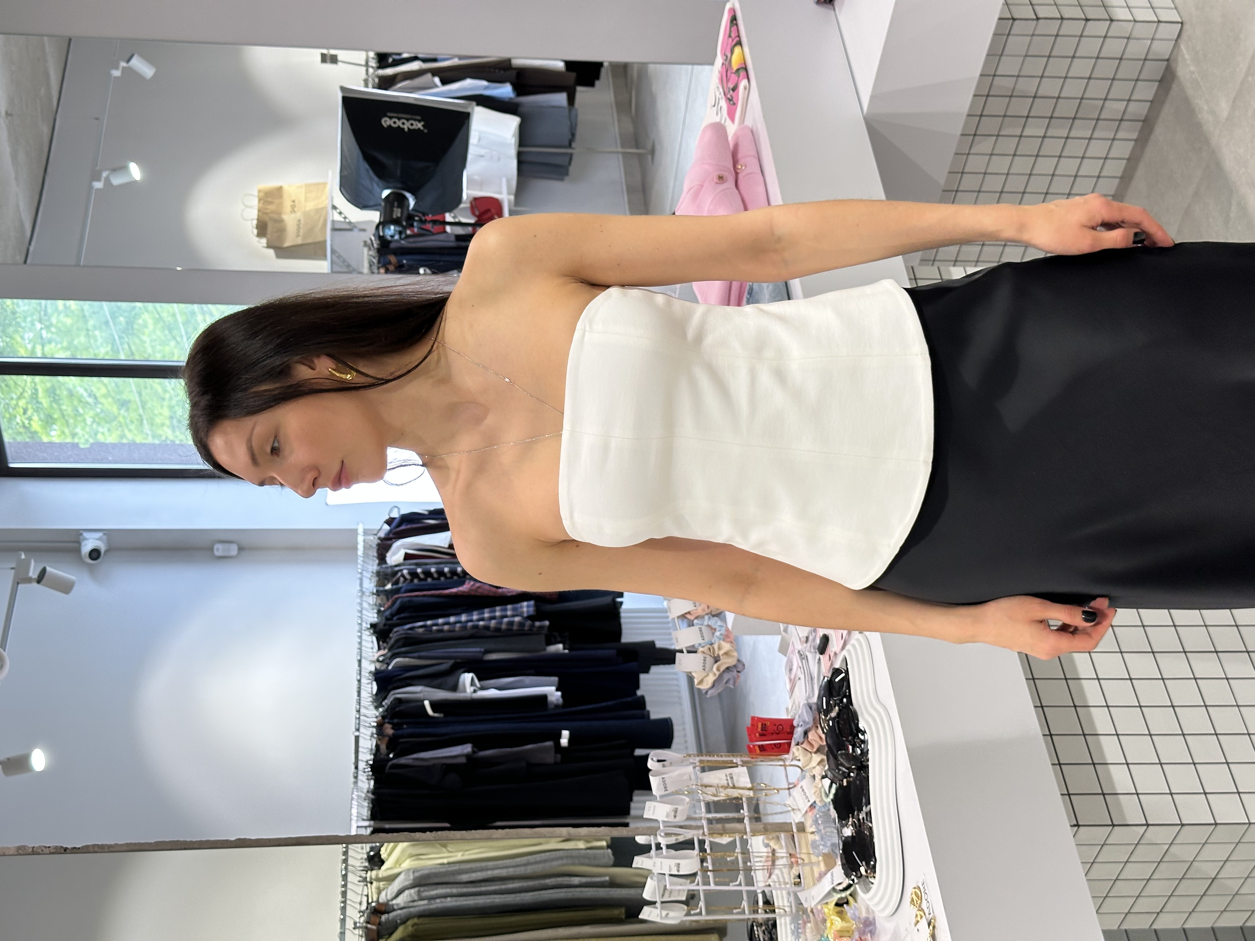 Корсет 1147-2\36-5 італійський трикотаж молочний, M