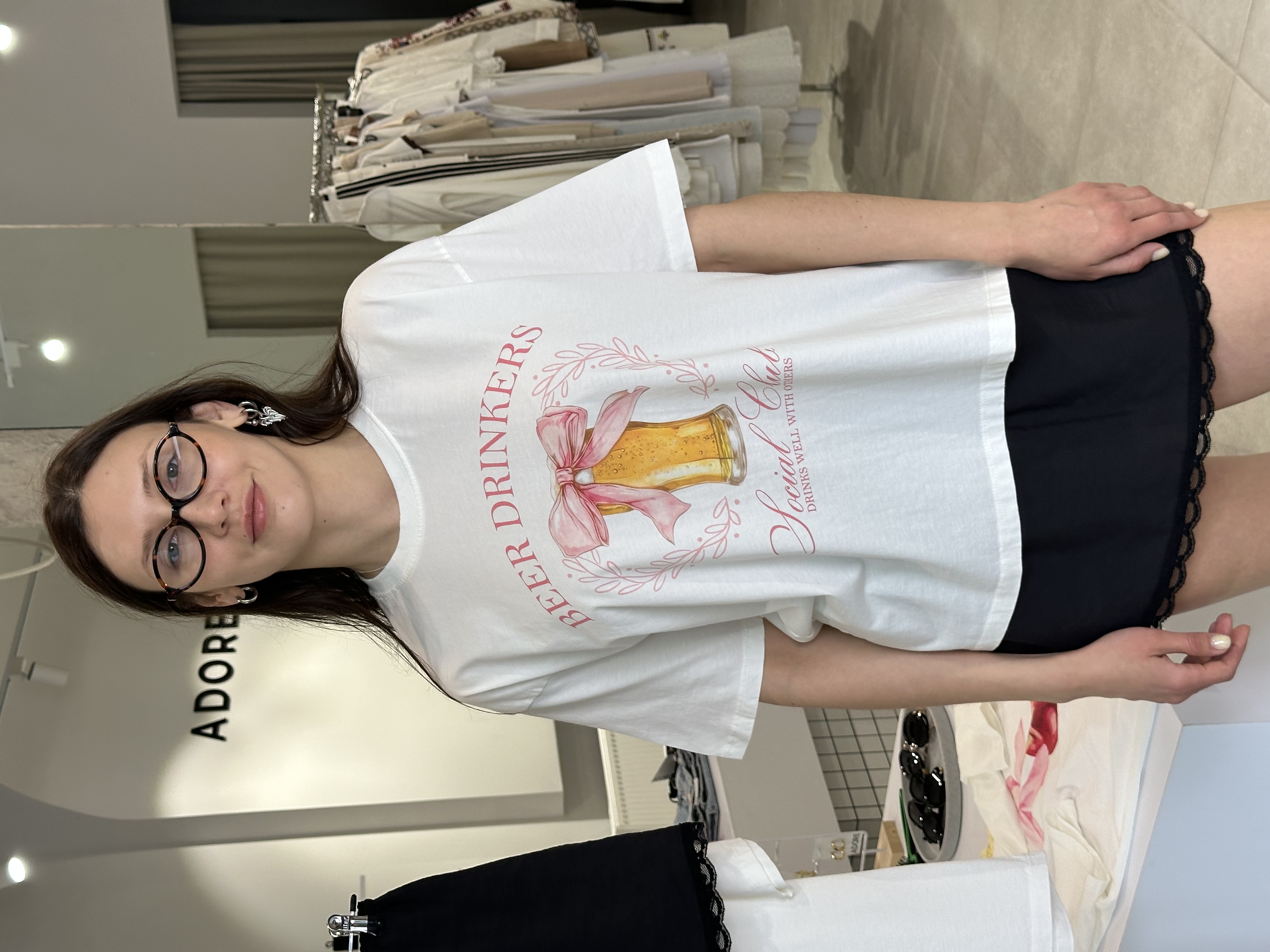 Футболка Beer Drinkers білий, one size