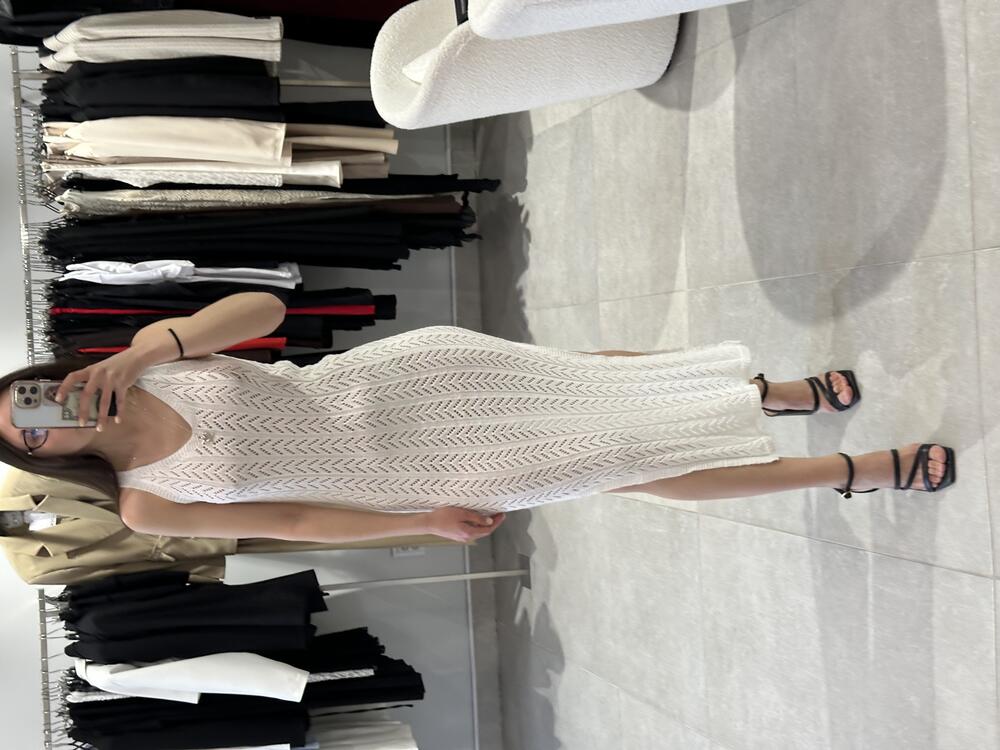 Сукня легка вязка 10098 молочний