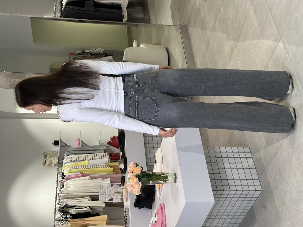 Джинси палаццо wide leg 1011 сірий, 34