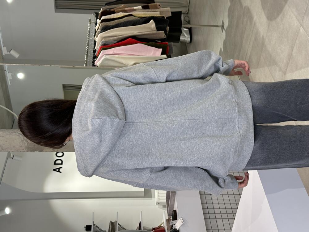 Зіп-Худі 844-4.1 сірий меланж, XS