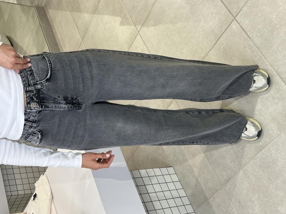 Джинси палаццо wide leg 1011 сірий, 34