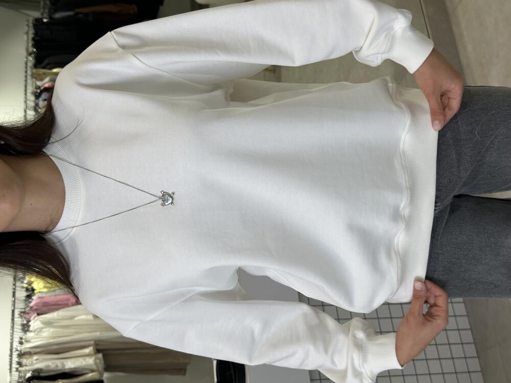 Світшот 1073\30-1 трьохнитка молочний, M