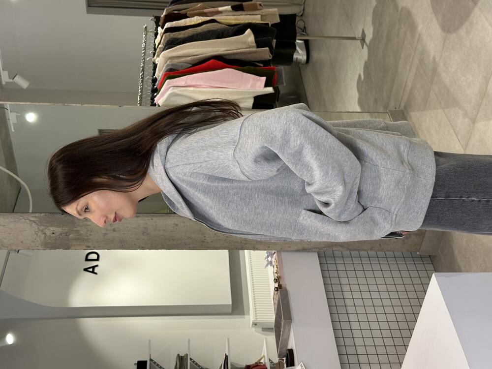 Зіп-Худі 844-4.1 сірий меланж, XS