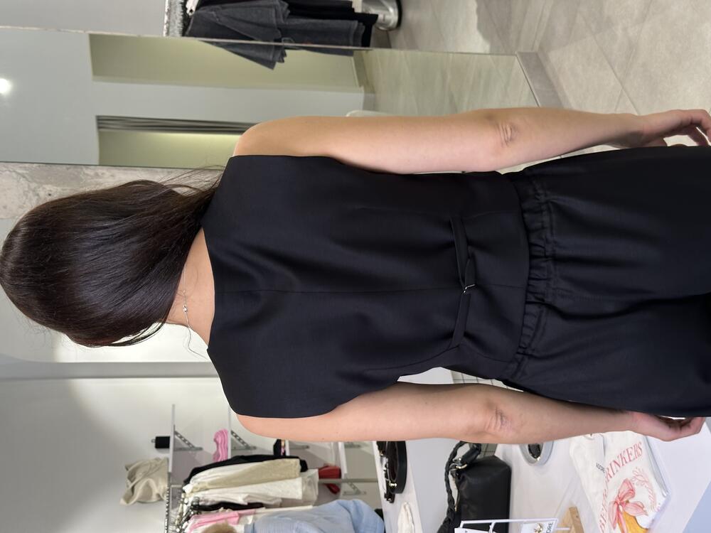 Жилет 85-2\12-1 костюмка чорний, S