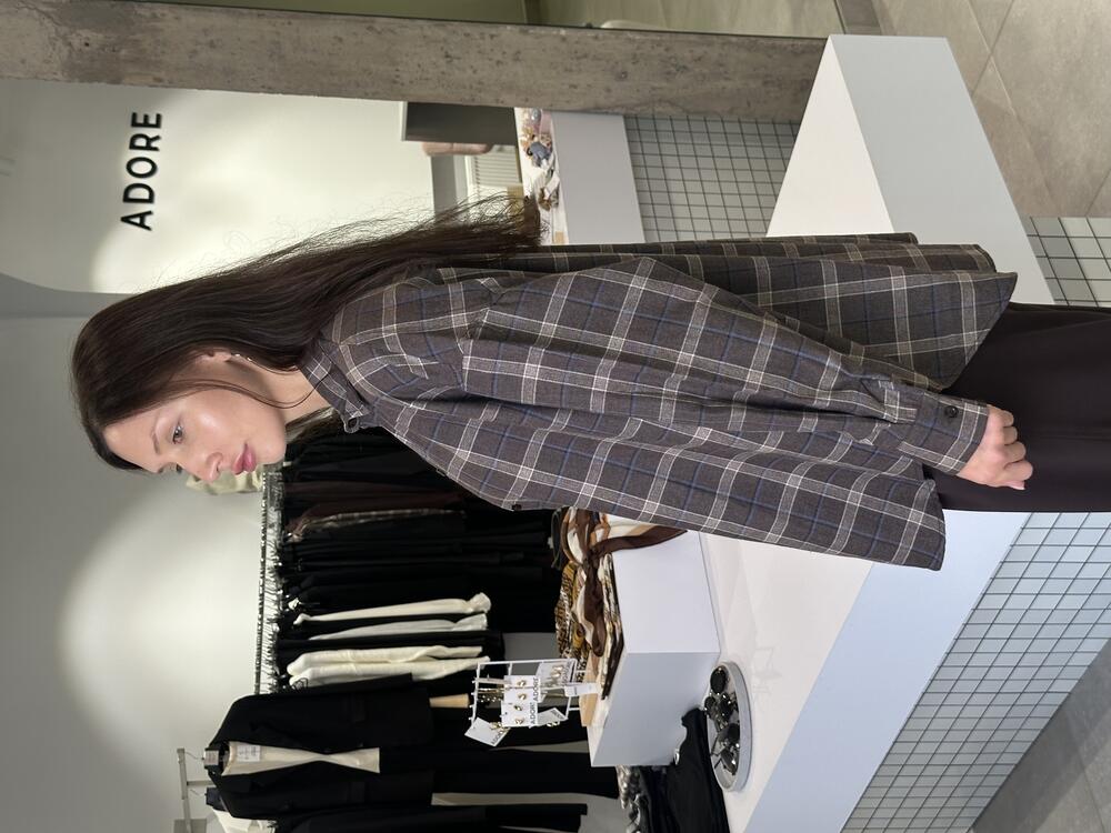 Сорочка в клітинку deppot темний шоколад, L