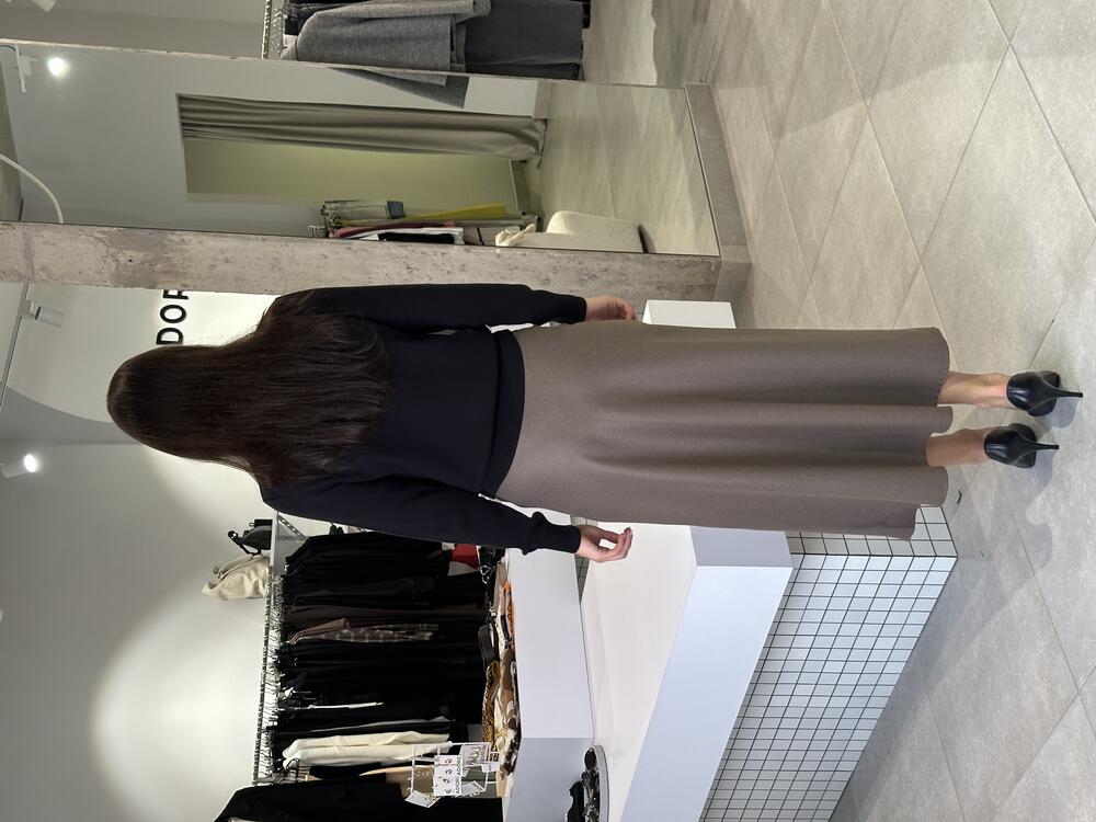 Спідниця костюмка сіро-коричневий, XS