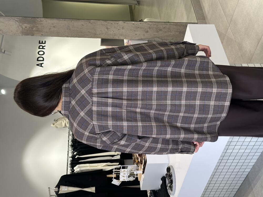 Сорочка в клітинку deppot темний шоколад, L