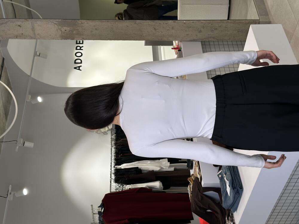 Боді гладкий сіро-молочний, S