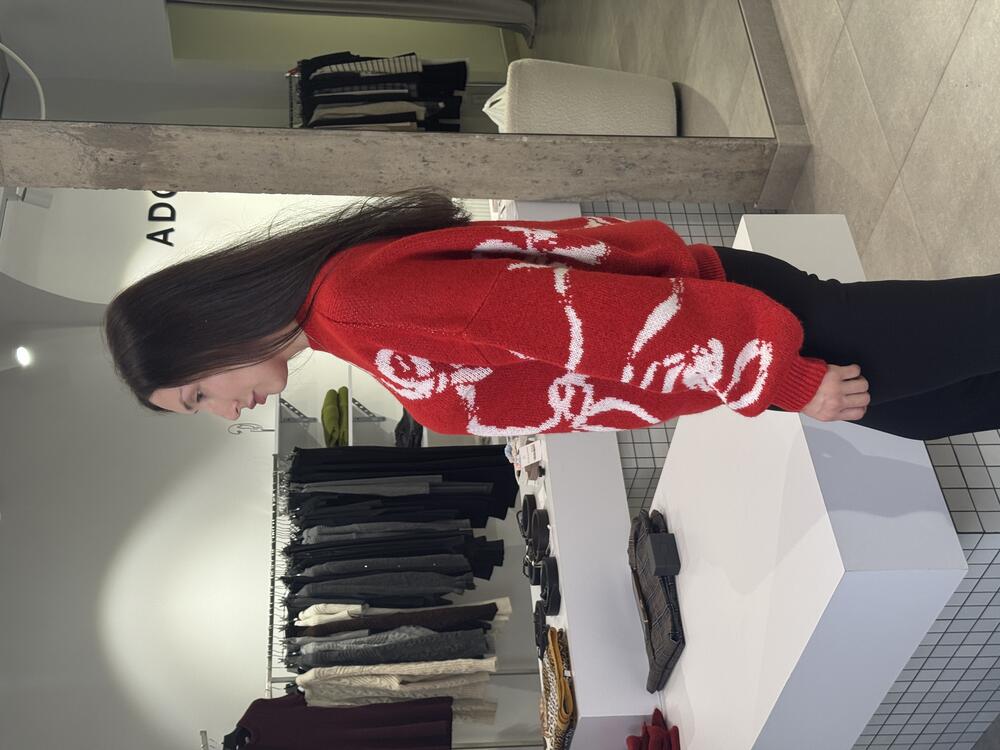 Светр Merry червоний, one size