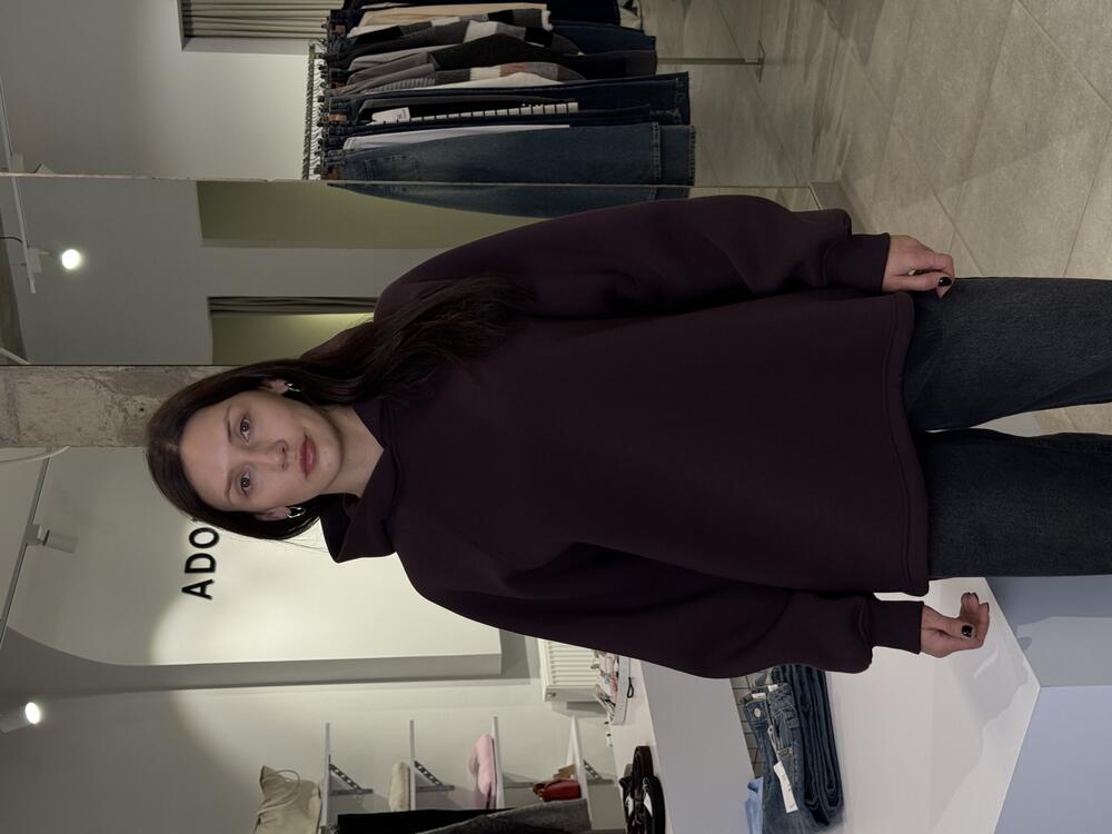 Худі фліс шоколадний інжир