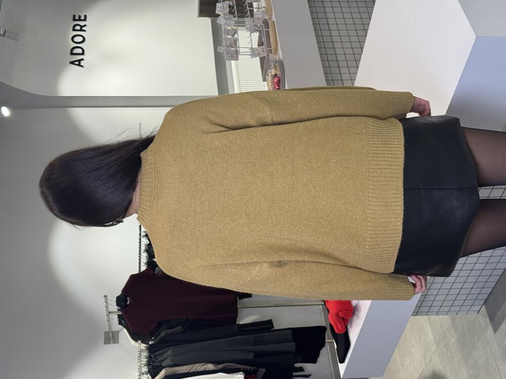 Светр базовий minimalist yet гірчиця, one size